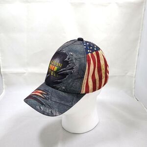 Vietnam Veteran Strapback Cap Stars and Stripes Distressed Look